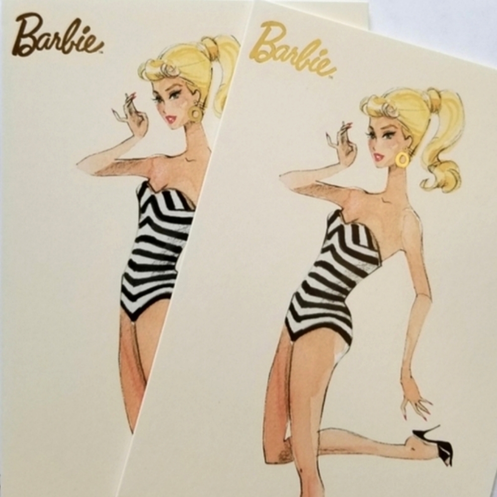 ❗Barbie Notecards and Envelope Set By Robert Best❗
